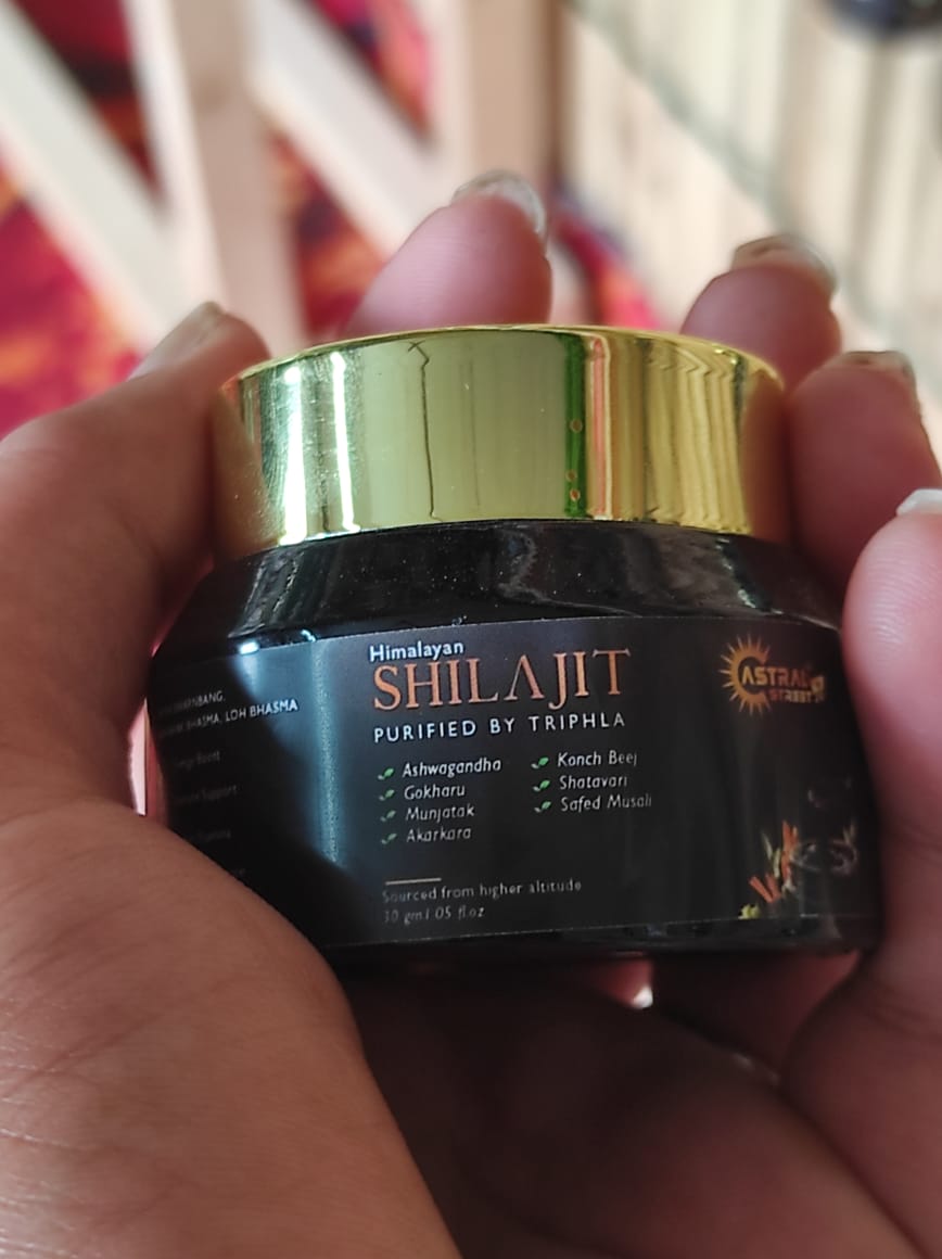 Astral Street Himalayan Shilajit Resin | Purified with Triphala | 7 Herbal Blend | 30g Ayurvedic Supplement