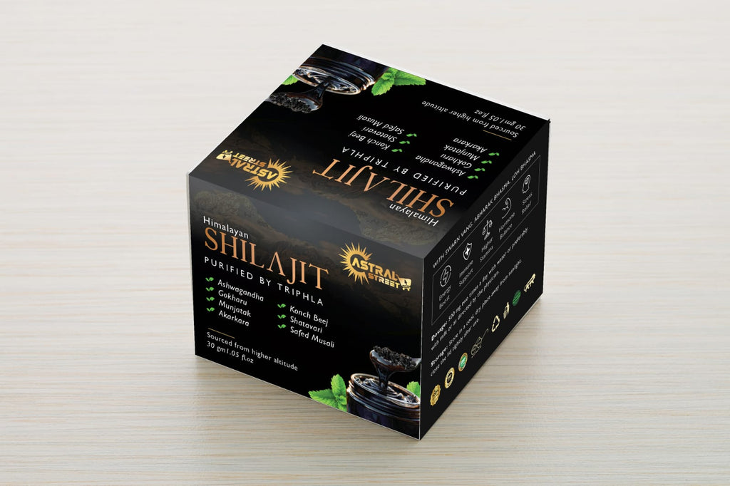 Astral Street Himalayan Shilajit Resin | Purified with Triphala | 7 Herbal Blend | 30g Ayurvedic Supplement
